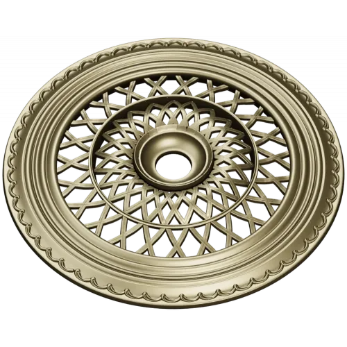 Lattice Sun Rosette - STL 3D model for CNC carving