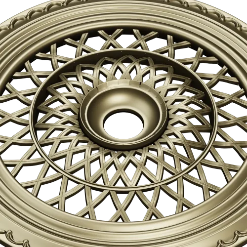 Lattice Sun Rosette - STL 3D model for CNC carving