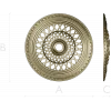 Lattice Sun Rosette - STL 3D model for CNC carving