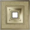 Square Meander Rosette STL for CNC