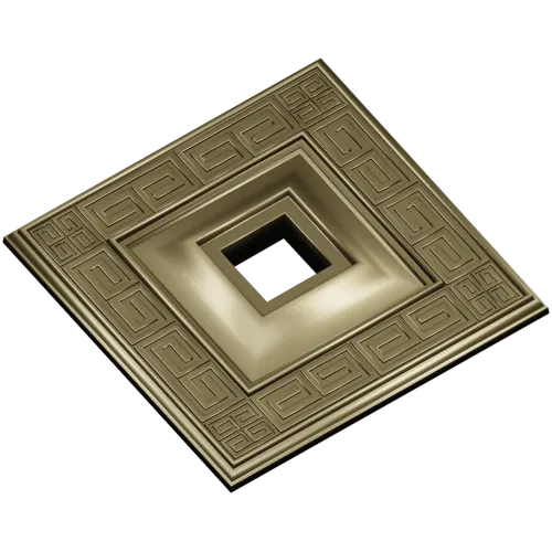 Square Meander Rosette STL for CNC