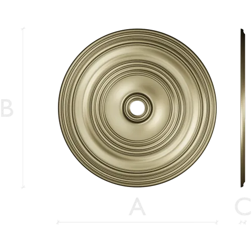Classical Concentric Rosette - STL 3D model for CNC routing