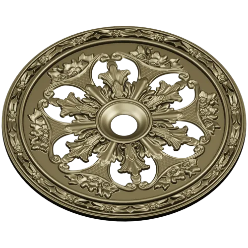 Acanthus Sun Rosette - STL 3D model for CNC milling