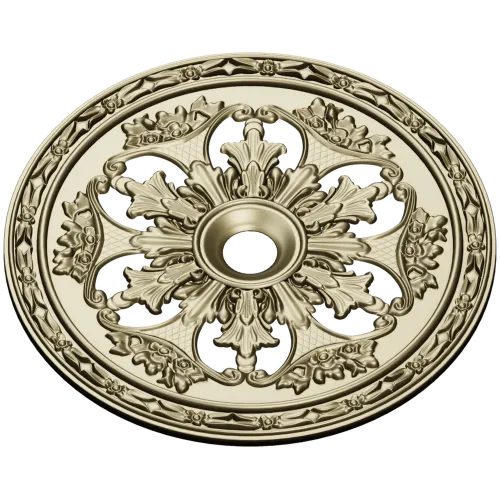 Acanthus Sun Rosette - STL 3D model for CNC milling