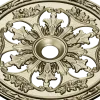 Acanthus Sun Rosette - STL 3D model for CNC milling