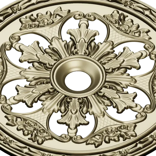 Acanthus Sun Rosette - STL 3D model for CNC milling