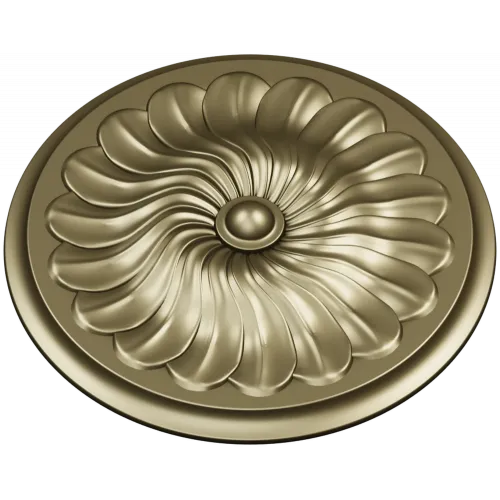 Spiral Petal Rosette - STL 3D model for CNC
