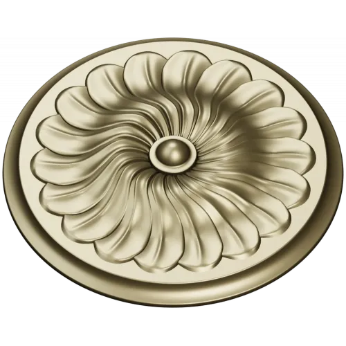 Spiral Petal Rosette - STL 3D model for CNC