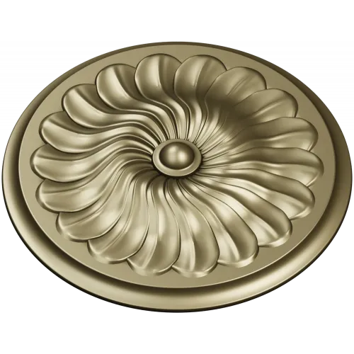 Spiral Petal Rosette - STL 3D model for CNC