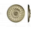 Spiral Petal Rosette - STL 3D model for CNC