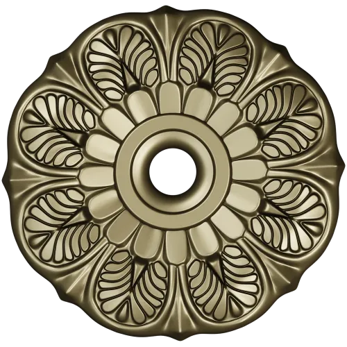 Sunleaf Rosette - high-detail STL 3D model for CNC milling