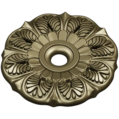 Sunleaf Rosette - high-detail STL 3D model for CNC milling