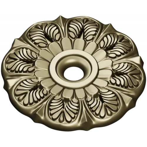 Sunleaf Rosette - high-detail STL 3D model for CNC milling