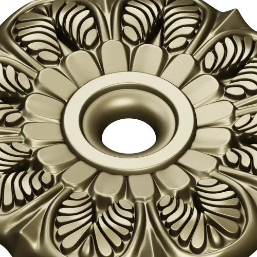 Sunleaf Rosette - high-detail STL 3D model for CNC milling