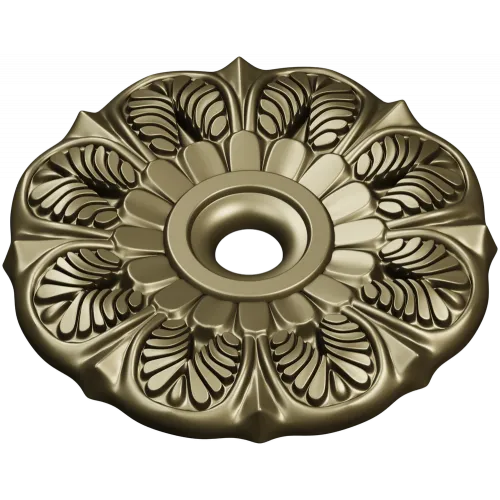 Sunleaf Rosette - high-detail STL 3D model for CNC milling