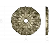 Sunleaf Rosette - high-detail STL 3D model for CNC milling