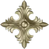 Acanthus Diamond Rosette - STL 3D model for CNC router