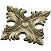 Acanthus Diamond Rosette - STL 3D model for CNC router