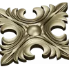 Acanthus Diamond Rosette - STL 3D model for CNC router