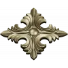 Acanthus Diamond Rosette - STL 3D model for CNC router