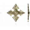 Acanthus Diamond Rosette - STL 3D model for CNC router