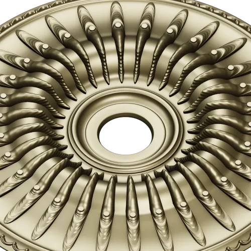 Auric Sun Rosette - STL 3D model for CNC