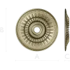 Auric Sun Rosette - STL 3D model for CNC