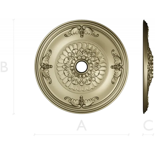 Florentine Medallion - Ceiling Rosette STL for CNC