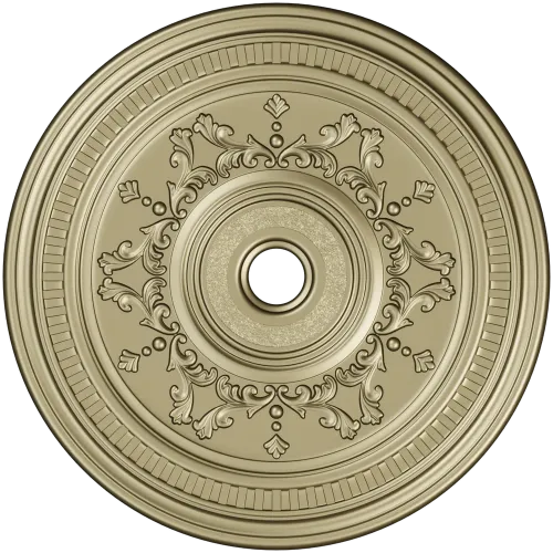 Ornate Circular Rosette STL 3D Model for CNC