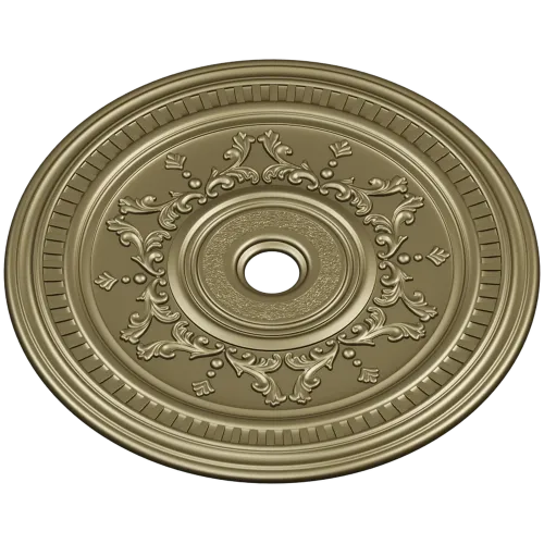Ornate Circular Rosette STL 3D Model for CNC
