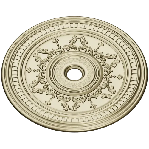 Ornate Circular Rosette STL 3D Model for CNC