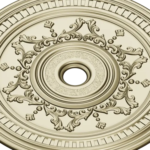 Ornate Circular Rosette STL 3D Model for CNC