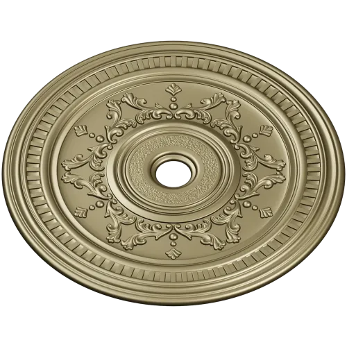 Ornate Circular Rosette STL 3D Model for CNC