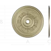 Ornate Circular Rosette STL 3D Model for CNC