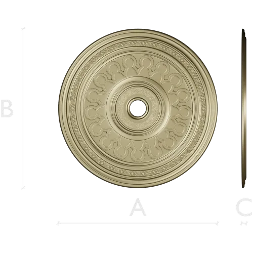 Aureole Rosette - ceiling medallion 3D model STL
