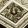 Square Floral Rosette STL for CNC Milling