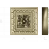 Square Floral Rosette STL for CNC Milling
