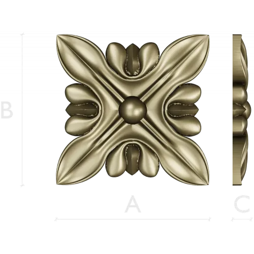 Verona Rosette - high-relief STL 3D model for CNC carving