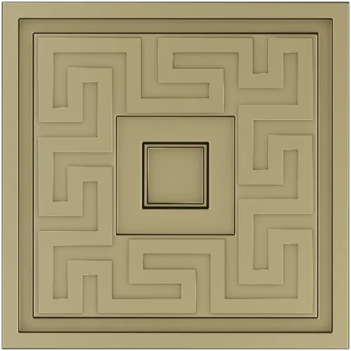 Meander Square Rosette STL