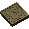 Meander Square Rosette STL