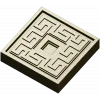 Meander Square Rosette STL
