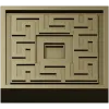 Meander Square Rosette STL