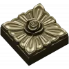 Square Rose Rosette STL for CNC