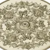 Rococo Cherub Ceiling Rosette STL Model for CNC