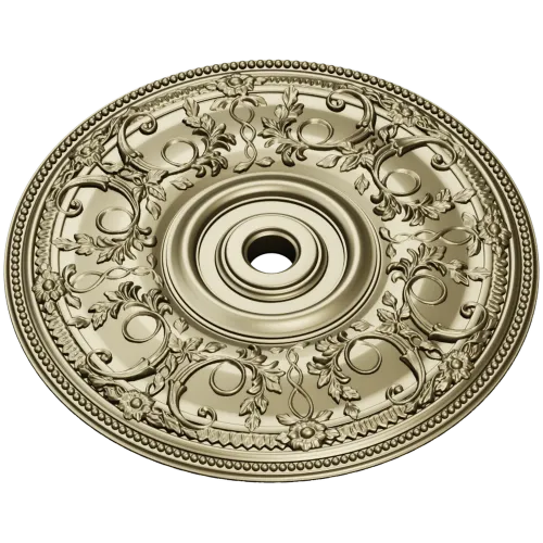 Regal Floral Ceiling Rosette - STL 3D Model for CNC