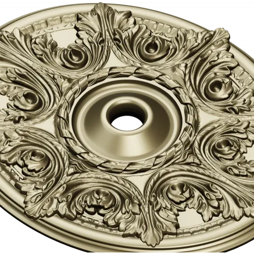 Acanthus Star Ceiling Rosette - STL 3D model for CNC
