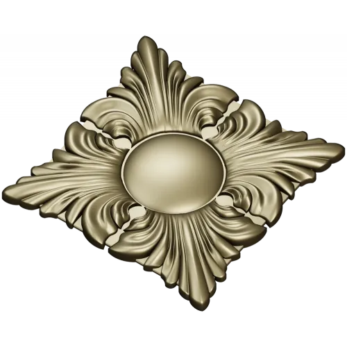 Classic Acanthus Rosette STL for CNC Milling