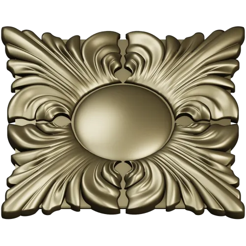Classic Acanthus Rosette STL for CNC Milling