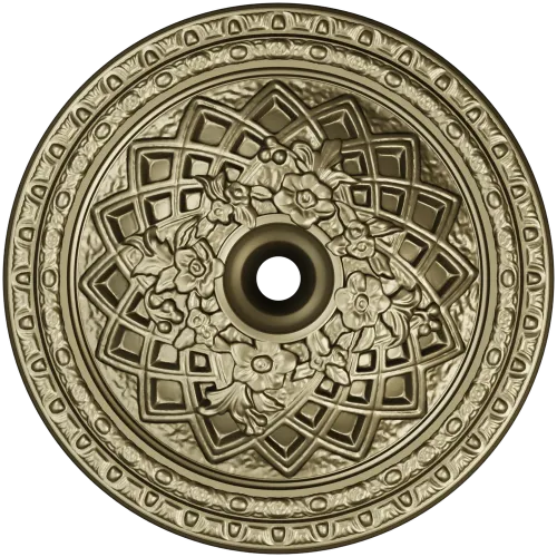 Floral Lattice Ceiling Rosette - STL 3D model for CNC