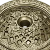 Floral Lattice Ceiling Rosette - STL 3D model for CNC